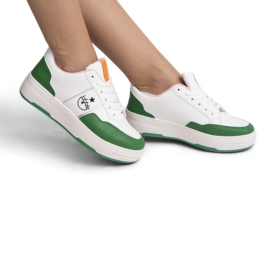 Sneakers dama piele ecologica Verzi Teo