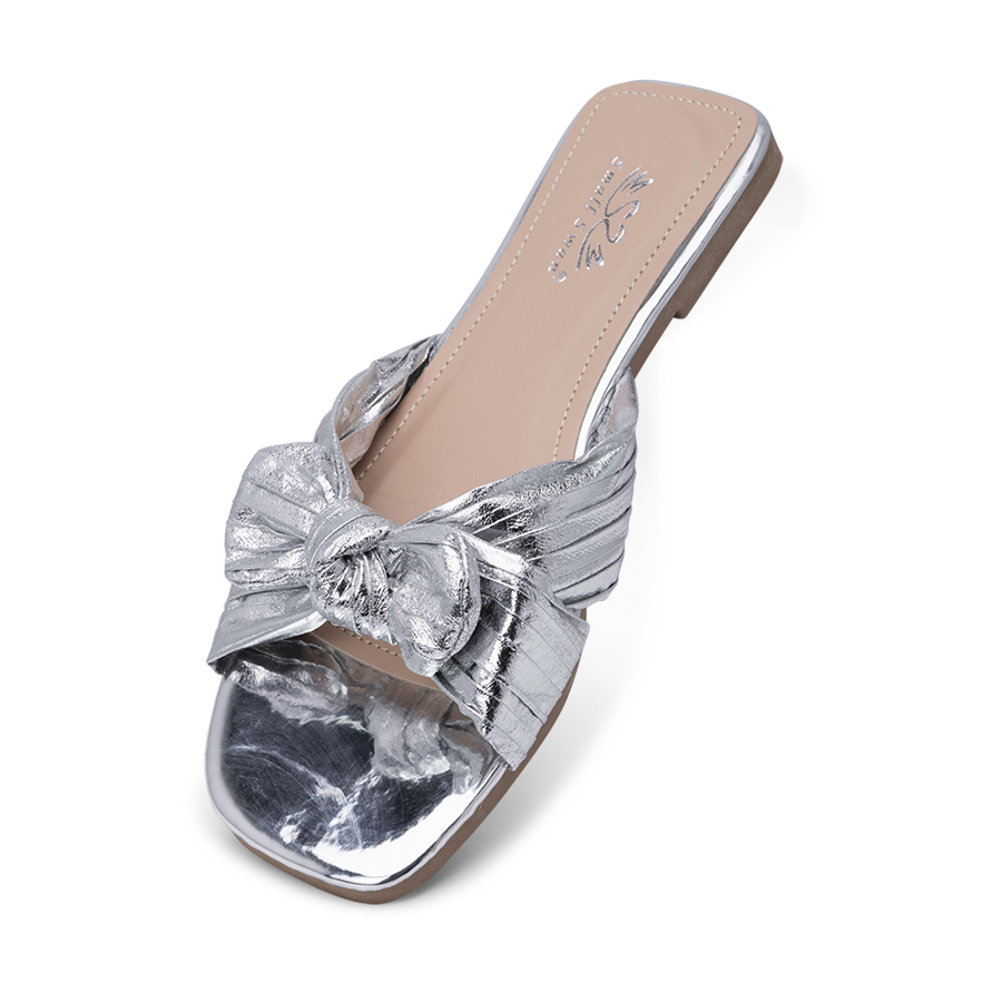 Papuci dama eleganti Argintii Carina