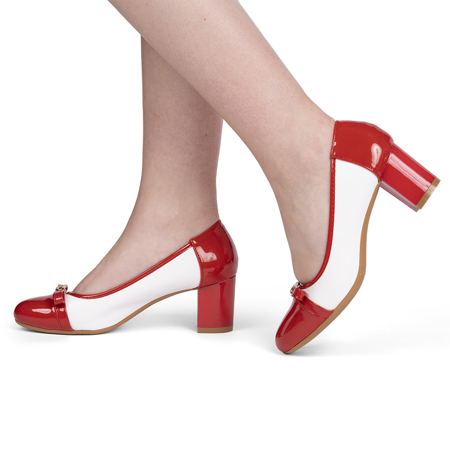 Pantofi dama din piele ecologica lacuita Rosi Mariana
