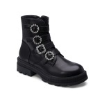 Ghete dama cu catarame elegante Negre Casandra