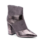 Botine dama elegante cu toc si tinte Gri Basma