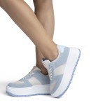 Sneakers dama cu talpa inalta Albastri Paola