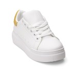 Sneakers dama din piele ecologica Galbeni Tasha