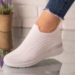 Sneakersi dama din material textil Albi Lexie