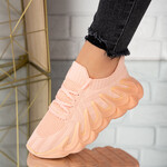 Sneakersi dama din material textil Roz Judy