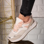 Sneakersi dama din material textil Gri Veronica