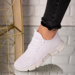 Adidasi dama din material textil Albi Doha