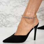 Pantofi dama cu toc subtire Negri Anais