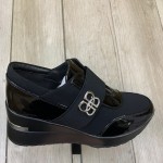 Pantofi dama casual din piele ecologica Negrii Laure