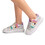 Sneakers dama desen colorat Gri Leta