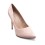 Pantofi dama cu toc subtire din material satinat Nude Parker