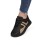 Sneakers dama din piele ecologica Negri Lindy