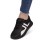 Sneakers dama din piele ecologica Negri Lindy