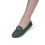 Pantofi dama casual din piele ecologica intoarsa cu accesoriu Albastri Carolina