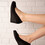 Pantofi dama din piele ecologica intoarsa Albastri  Erva