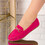 Pantofi dama casual din piele ecologica intoarsa cu accesoriu Albastri Carolina
