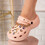 Papuci dama cu accesorii colorate Roz Bambina