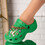 Papuci dama cu accesorii colorate Albi Bambina