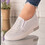 Sneakersi dama din material textil cu pietre Roz Molly