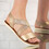 Sandale dama cu talpa joasa din piele ecologica Aurii Euridice