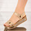 Sandale dama din piele ecologica cu scai Aurii Aliona
