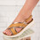Sandale dama cu talpa joasa din piele ecologica Maro Kamelia