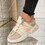Sneakersi dama din piele ecologica Kaki Tania