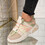 Sneakersi dama din piele ecologica Roz Tania