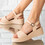 Sandale dama din piele ecologica perforate Roz Oldama