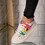 Sneakers dama desen colorat Gri Leta