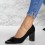 Pantofi cu toc patrat eleganti Saima