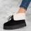 Cizme tip UG imblanite din piele ecologica intoarsa PREMIUM Negre Alima