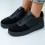 Sneakersi dama din piele ecologica negri Dawna