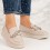 Pantofi dama casual din piele ecologica Roz Ekram