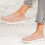 Pantofi dama casual din piele ecologica Kaki Addie
