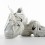 Sneakersi dama din piele ecologica Albi Atima