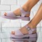 Sandale dama din piele ecologica Roz Diana
