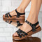 Sandale dama cu talpa joasa din piele ecologica Roz Mirela