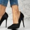 Pantofi dama cu toc subtire Rosii Jane