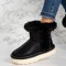 Cizme tip UG imblanite din piele ecologica PREMIUM Negre Ceren