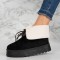 Cizme tip UG imblanite din piele ecologica intoarsa PREMIUM Negre Alima