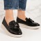 Pantofi dama casual din piele ecologica Roz Lenya