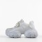 Sneakersi dama din piele ecologica Albi Timica