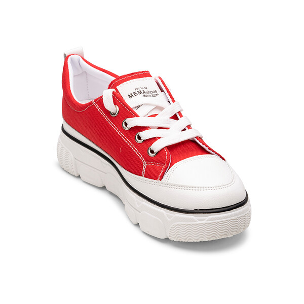 Sneakers dama din textil Rosii Simona