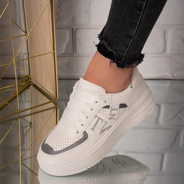 Sneakers dama din piele ecologica Albi Valy
