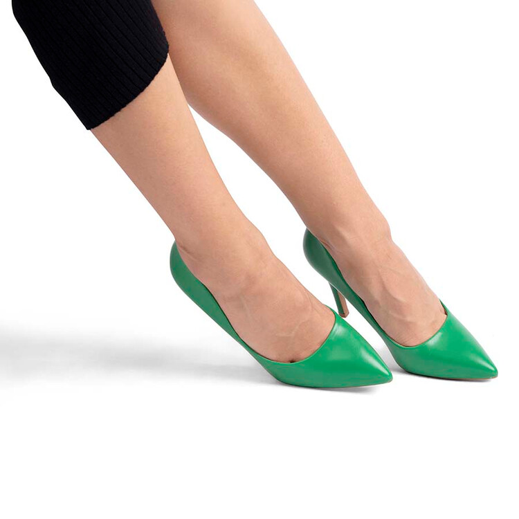 Pantofi Stiletto cu toc Verzi Aea