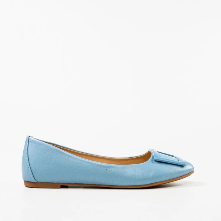Pantofi dama casual din piele ecologica Albastri Tiani