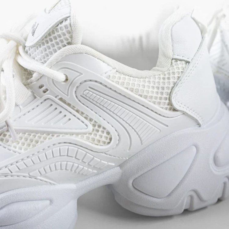 Sneakersi dama din piele ecologica Albi Timica